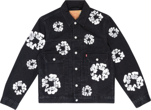 CottonWreathJacketBlackfront